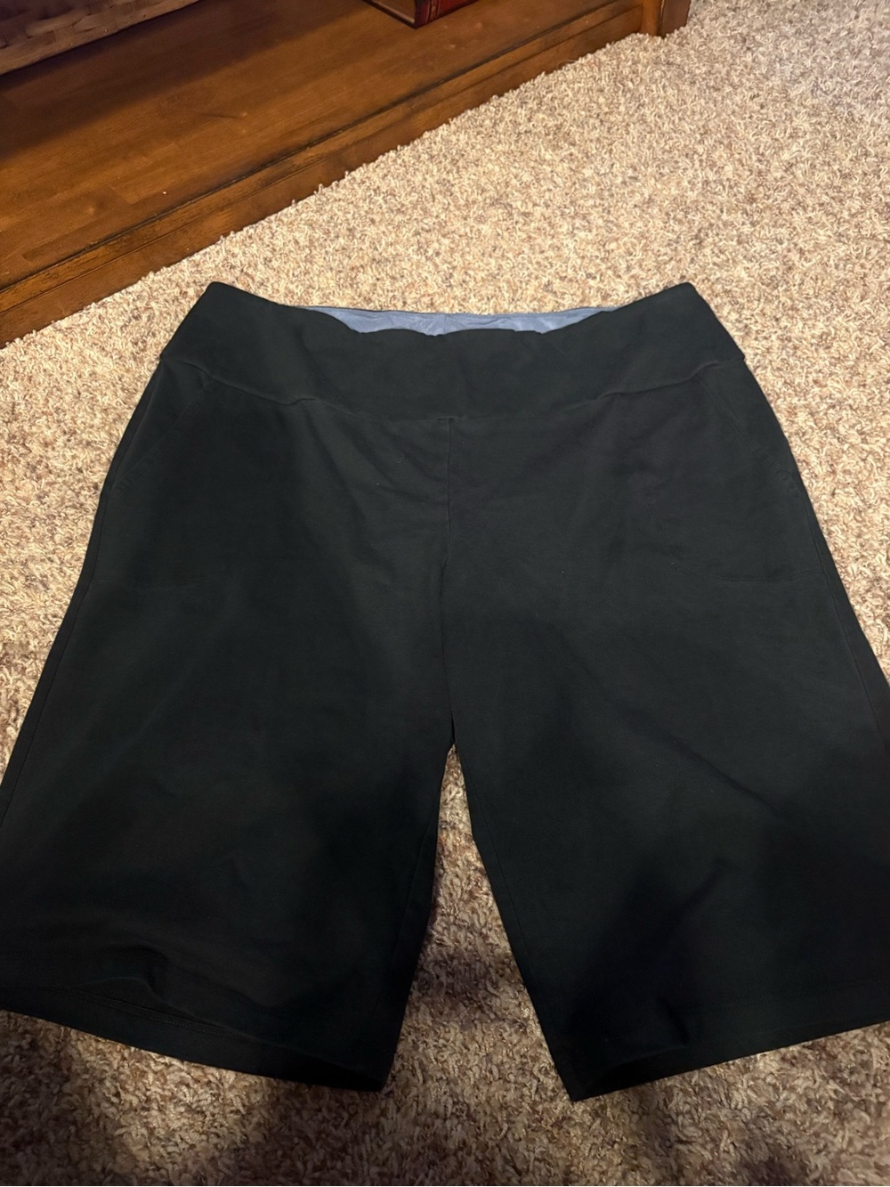 Women with Control Black Stretch Bermuda Shorts